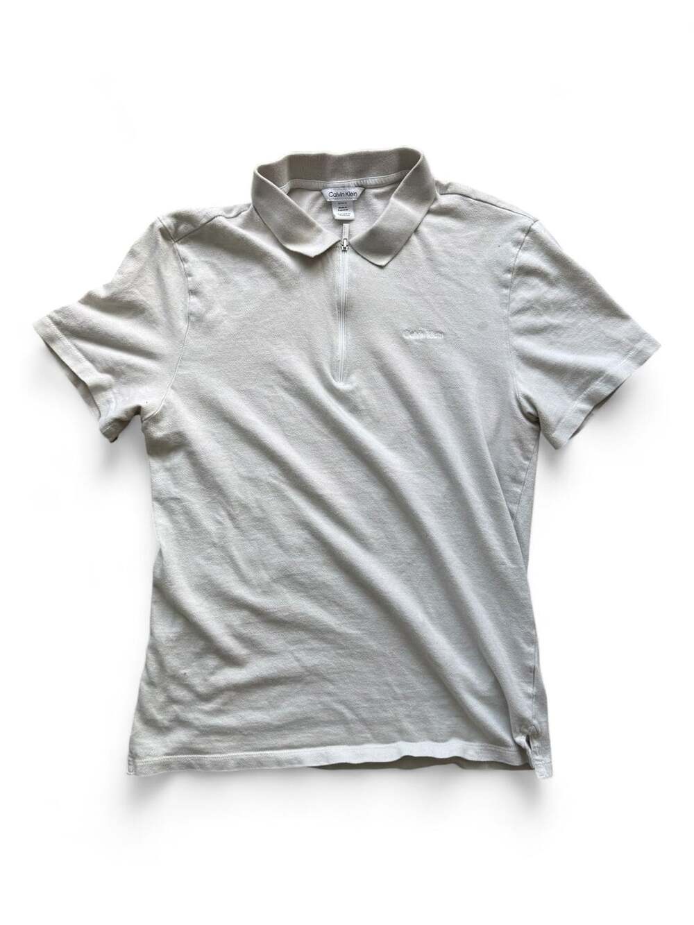 Calvin Klein Tech Pique Zip Polo Shirt